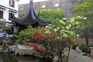 苏州吴宫泛太平洋酒店(含4A级盘门景区畅游）外面的花园