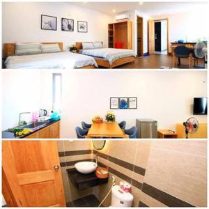 Posezení v ubytování Nếp Apartment Hotel