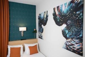 Cama ou camas em um quarto em Hotel Continental