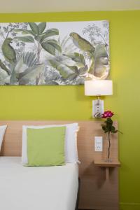 Cama ou camas em um quarto em Hotel Continental
