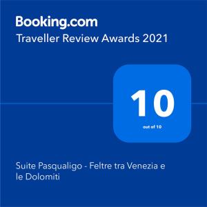 Suite Pasqualigo - Feltre tra Venezia e le Dolomiti 면허증, 상장, 서명, 기타 문서