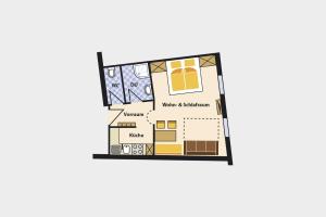Půdorys ubytování Appartements Sailer