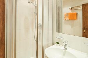 Koupelna v ubytování Appartements Sailer