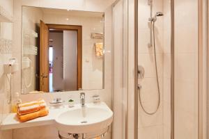Koupelna v ubytování Appartements Sailer