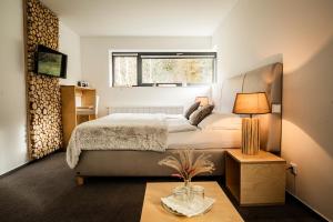 Postel nebo postele na pokoji v ubytování Hotel & Garden U Holubů