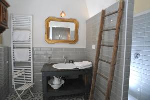 Koupelna v ubytování Casa Lumaca