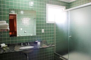 Koupelna v ubytování Jaguary Hotel Sumaré