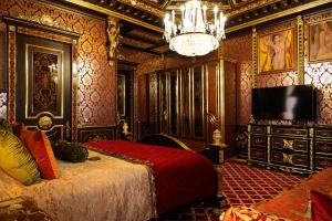 Кровать или кровати в номере Бутик-отель «Усадьба Хлудова»