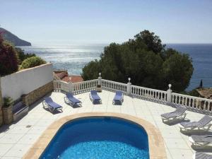 Vista de la piscina de Frente al mar gran villa con piscina privada 12x6m o alrededores