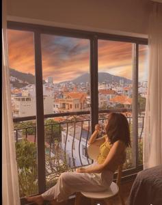 Balkón nebo terasa v ubytování Nếp Apartment Hotel