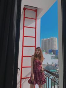 Balkón nebo terasa v ubytování Nếp Apartment Hotel