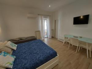 Posteľ alebo postele v izbe v ubytovaní Casa dei Normanni: COSTANZA