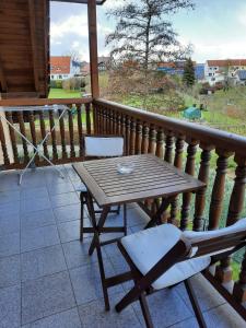 Balkón nebo terasa v ubytování Privatzimmer König
