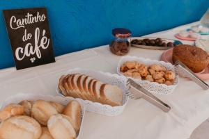 Morgenmad for gæster der bor på Pousada Aluá