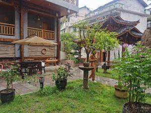 Hongfu Villa - Zhangjiajie National Forest Park West Gate外面的花园