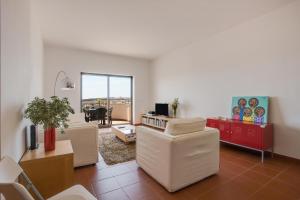 Posezení v ubytování Meia Praia Beach Apartment