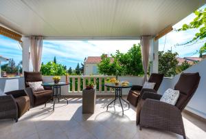 Balkón alebo terasa v ubytovaní Guest House Kuna