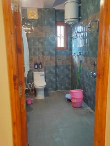 Kylpyhuone majoituspaikassa Thakur Apartment