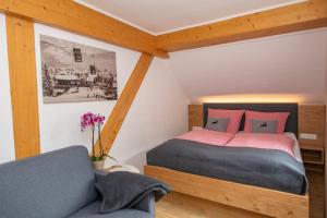 Postel nebo postele na pokoji v ubytování Haus Ditzer - Villa Theresia