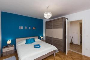 Postel nebo postele na pokoji v ubytování Apartment Hitri