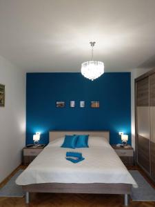Postel nebo postele na pokoji v ubytování Apartment Hitri