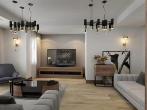 TV a/nebo společenská místnost v ubytování BN Hotel Thermal & Wellness