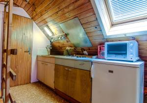 Kuchyň nebo kuchyňský kout v ubytování Holiday House Rokytnice