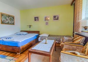 Postel nebo postele na pokoji v ubytování Holiday House Rokytnice