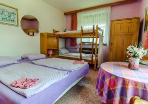 Postel nebo postele na pokoji v ubytování Holiday House Rokytnice