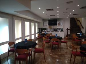 TV a/nebo společenská místnost v ubytování Hotel Leuka