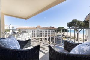 Balkón nebo terasa v ubytování DMS 5 VISTA LATERAL MAR