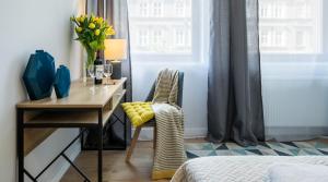 Posteľ alebo postele v izbe v ubytovaní Finale Apartments