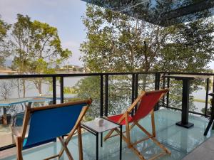 Balcó o terrassa a 似禾苑民宿 Siheyuan Homestay