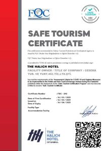 Certifikát, hodnocení, plakát nebo jiný dokument vystavený v ubytování The Halich Hotel Istanbul Karakoy - Special Category