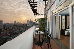 Balkón nebo terasa v ubytování Hanoi 20 Hotel & Apartment