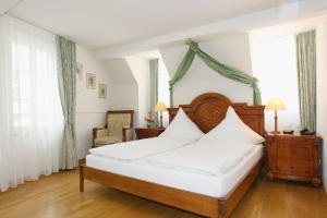 Cama o camas de una habitación en Hotel Rathausglöckel