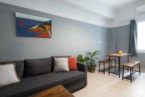 A seating area at Kalamata Art Rooms