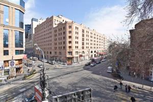 a view of a city street with buildings at Amiryan street, 1 bedroom New Renovated, Modern apartment AM777 in Yerevan