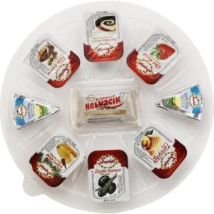 a plastic container filled with different types of food at Deniz Yıldızı Pansiyon in Akçakoca
