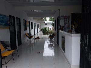 Puerto CaldasにあるHostal Flor del Ariariの廊下