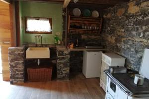 Küche/Küchenzeile in der Unterkunft La Casetta di Molly tra ulivi e roseto