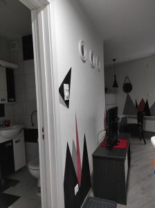 Koupelna v ubytování Studio 4 Divcibare
