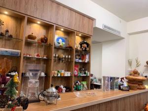 Kuchyň nebo kuchyňský kout v ubytování Forrest Cafe Villa