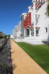 a walkway in front of a building at 0705 Ap Victoria I in Denia
