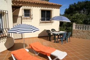A balcony or terrace at Villa Efaistos