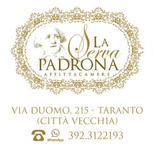 Certifikát, hodnocení, plakát nebo jiný dokument vystavený v ubytování La Serva Padrona