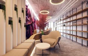 Posezení v ubytování Asi Rooftop Hotel
