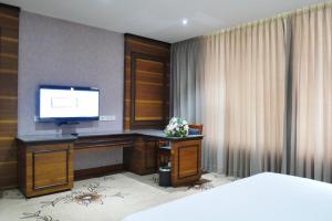 TV a/nebo společenská místnost v ubytování Hotel Hills