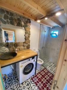 Vonios kambarys apgyvendinimo įstaigoje Villa Rengin Datça (Havuzlu) Günlük Haftalık Kiralık