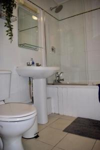 y baño con aseo, lavabo y bañera. en 2 Bedroom Apartment Beside Merrion Square, en Dublín